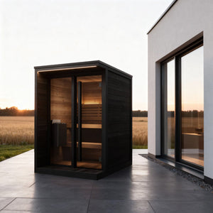 SaunaLife Model GL4B Garden Luxury Series Outdoor Home Sauna Kit, DIY, Paint Included, Up to 4 Persons SL-MODELGL4B