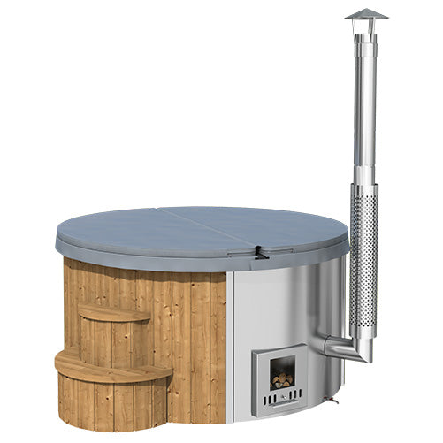 SaunaLife Model S4N - 6 Person Wood-Fired Hot Tub SL-MODELS4N