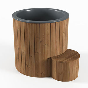 SaunaLife Natural finish Model S1N 1-Person Cold/Hot Immersion Tub 128694