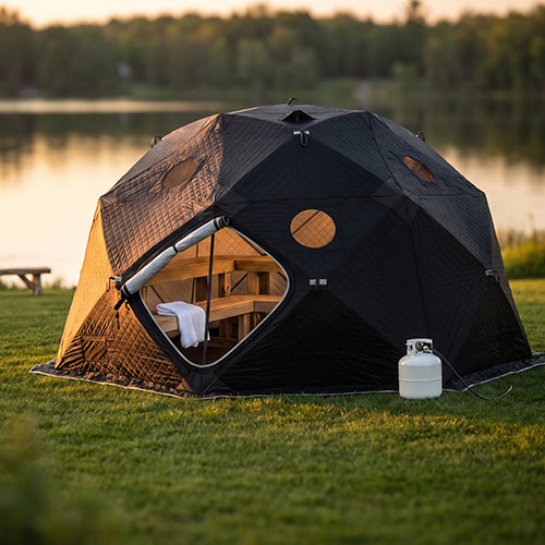 SaunaLife SaunaTrekker XL Extra-Large Portable Insulated Sauna Tent, Up to 6 Persons 130182