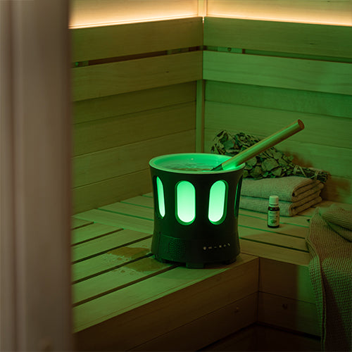SaunaLife Zone Bluetooth Sauna Bucket and Ladle Set 130069