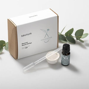 Saunum 10 mL Eucalyptus Aroma Oil Set with Reservoir 4745090010442