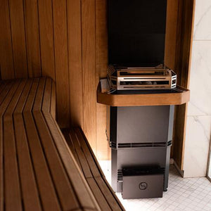 Saunum 15.2kW Black AIR L 15 Air Series Sauna Heater with Climate Equalizer 4745090018424