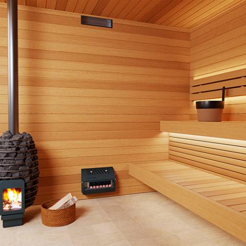 Saunum Adjustable Height In-Wall Sauna Temp & Steam Equalizer AirSolo Wall 4745090012439