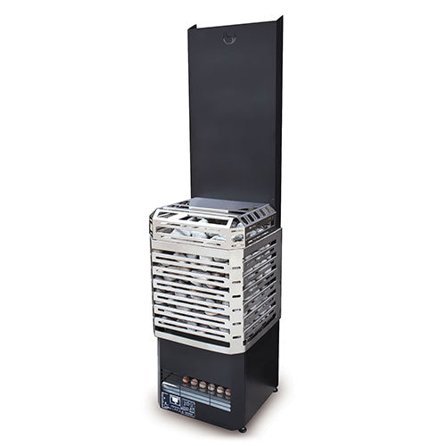 Saunum Air L Series, 9.8kW Sauna Heater with Climate Equalizer, Stainless Steel