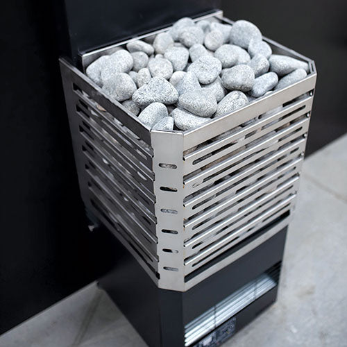 Saunum Air L Series, 9.8kW Sauna Heater with Climate Equalizer, Stainless Steel