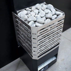 Saunum Air L Series, 9.8kW Sauna Heater with Climate Equalizer, Stainless Steel