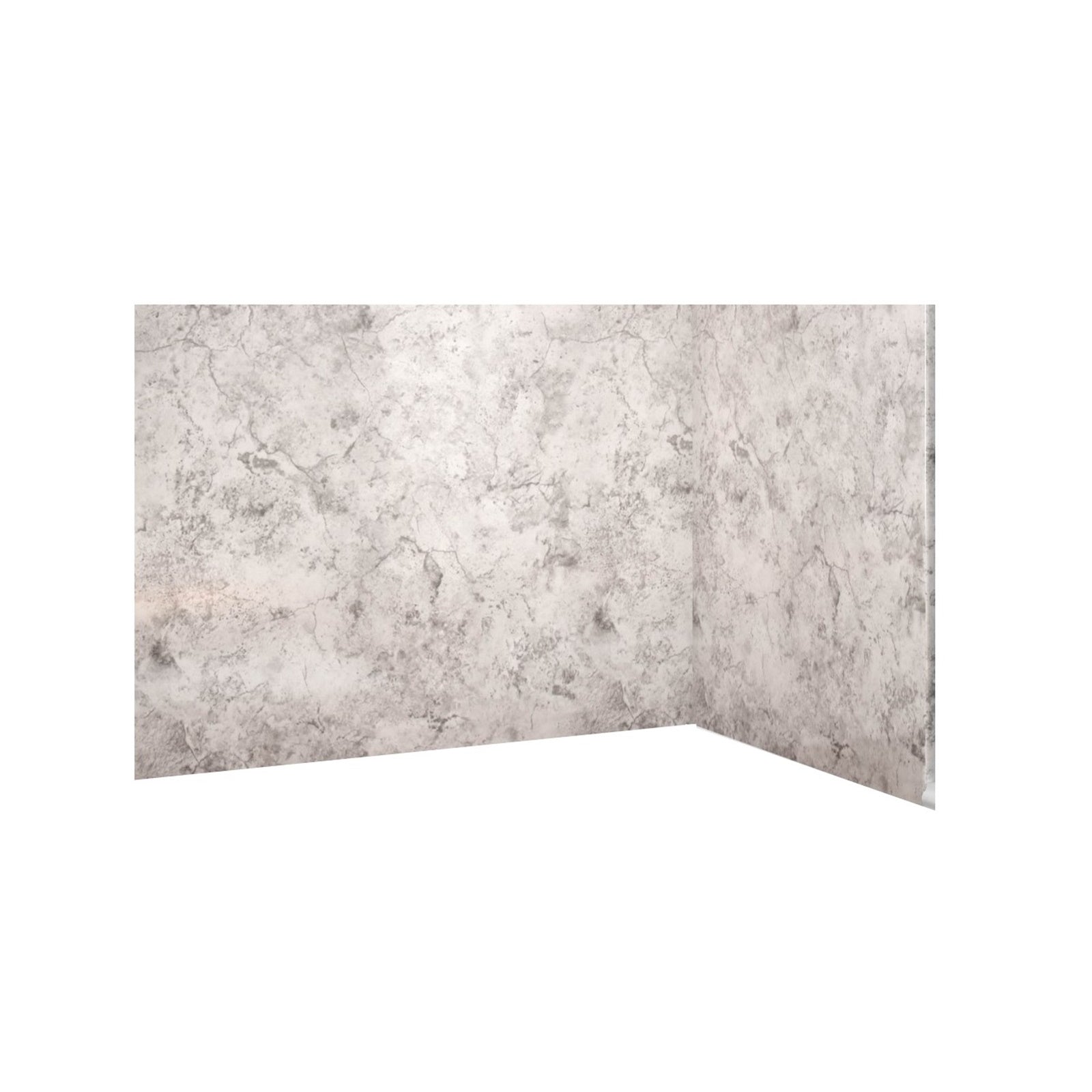 Avora Bath Smooth Limestone Acrylic Large Shower Walls 66"W x 40"D x 105"H AV6640LSWS