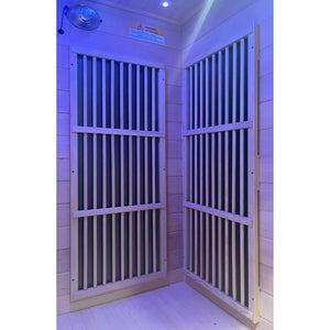 SteamSpa Stetson Home Sauna Room 1-2 Person Hemlock Wooden Indoor FAR Infrared Sauna Spa - SC-SS0009-0S