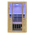 SteamSpa Home Sauna Room 1-2 Person Hemlock Wooden Indoor Sauna Spa - Bluetooth Speaker, FM, Oxygen bar, Heating Plate, Three Color Light, Touch Control Panel Temperature SC-SS0011-0S