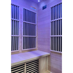 SteamSpa Lewis Home Sauna Room for 3 Person Hemlock Wooden Indoor FAR Infrared Sauna - SC-SS0012-0S