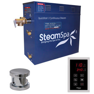 SteamSpa Oasis 4.5 KW QuickStart Acu-Steam Bath Generator Package OAT450