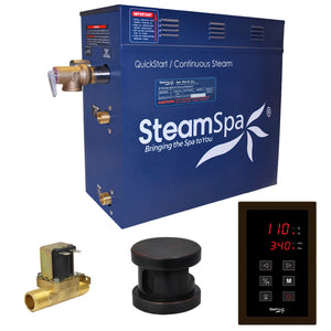 SteamSpa Oasis 7.5 KW QuickStart Acu-Steam Bath Generator Package OAT750