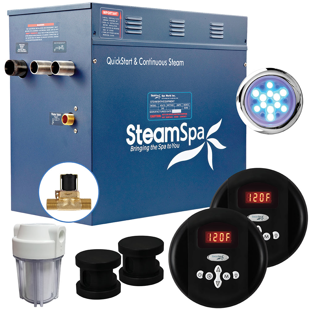 SteamSpa Royal 10.5 KW QuickStart Acu-Steam Bath Generator Package RY1050