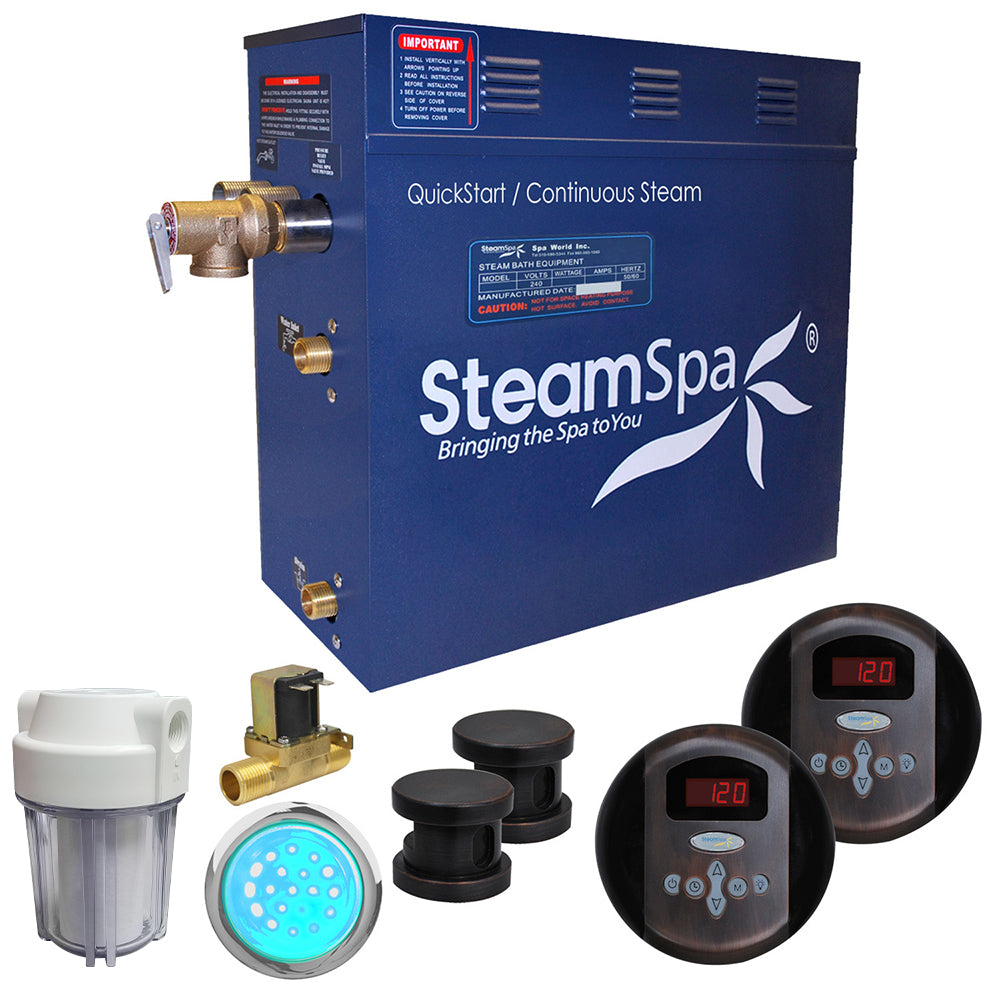 SteamSpa Royal 10.5 KW QuickStart Acu-Steam Bath Generator Package RY1050