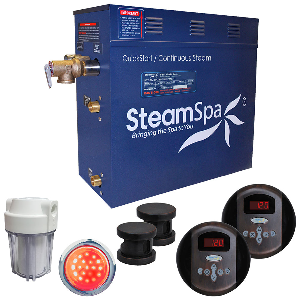 SteamSpa Royal 10.5 KW QuickStart Acu-Steam Bath Generator Package RY1050
