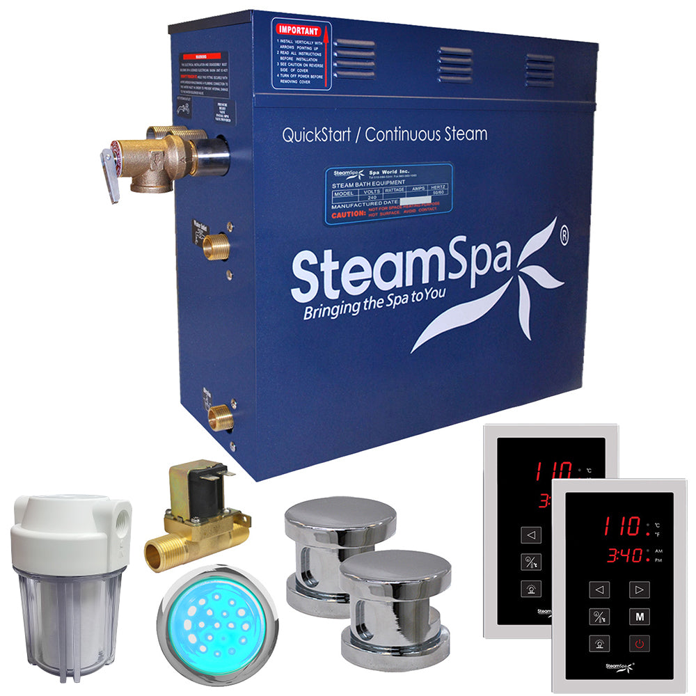 SteamSpa Royal 10.5 KW QuickStart Acu-Steam Bath Generator Package RYT1050