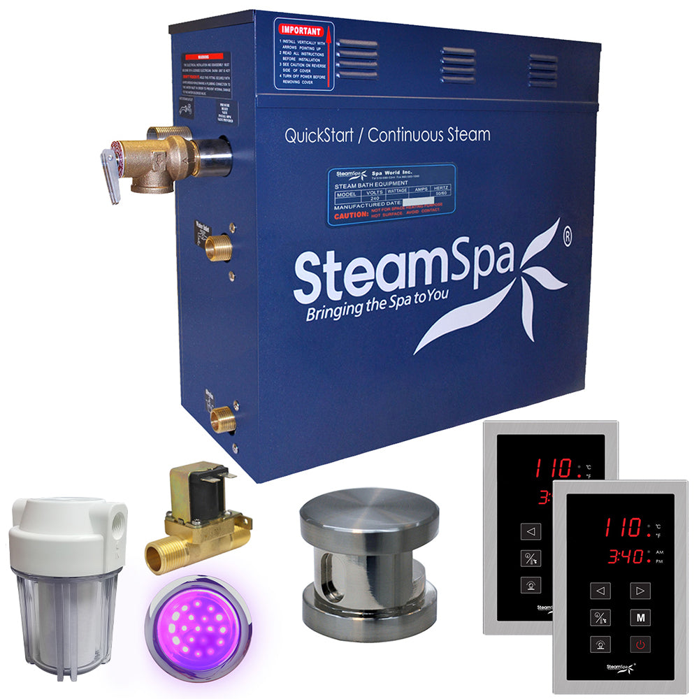SteamSpa Royal 4.5 KW QuickStart Acu-Steam Bath Generator Package RYT450