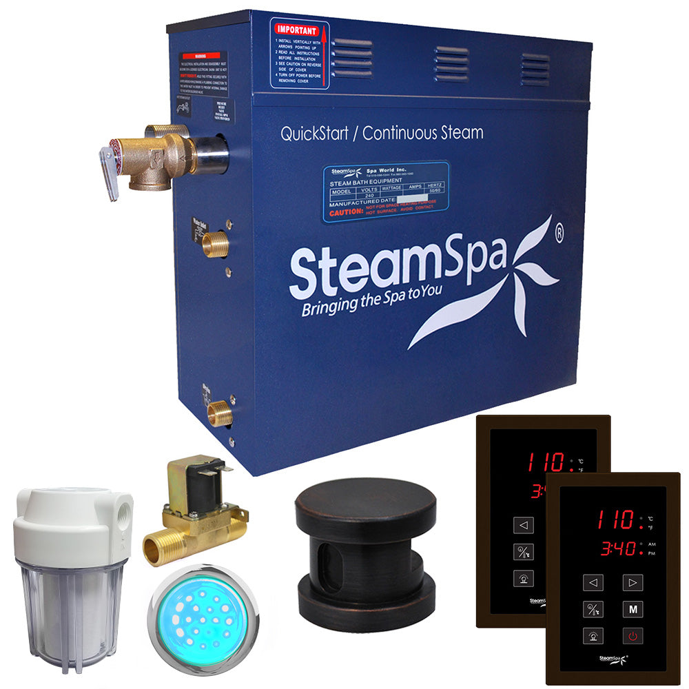 SteamSpa Royal 4.5 KW QuickStart Acu-Steam Bath Generator Package RYT450