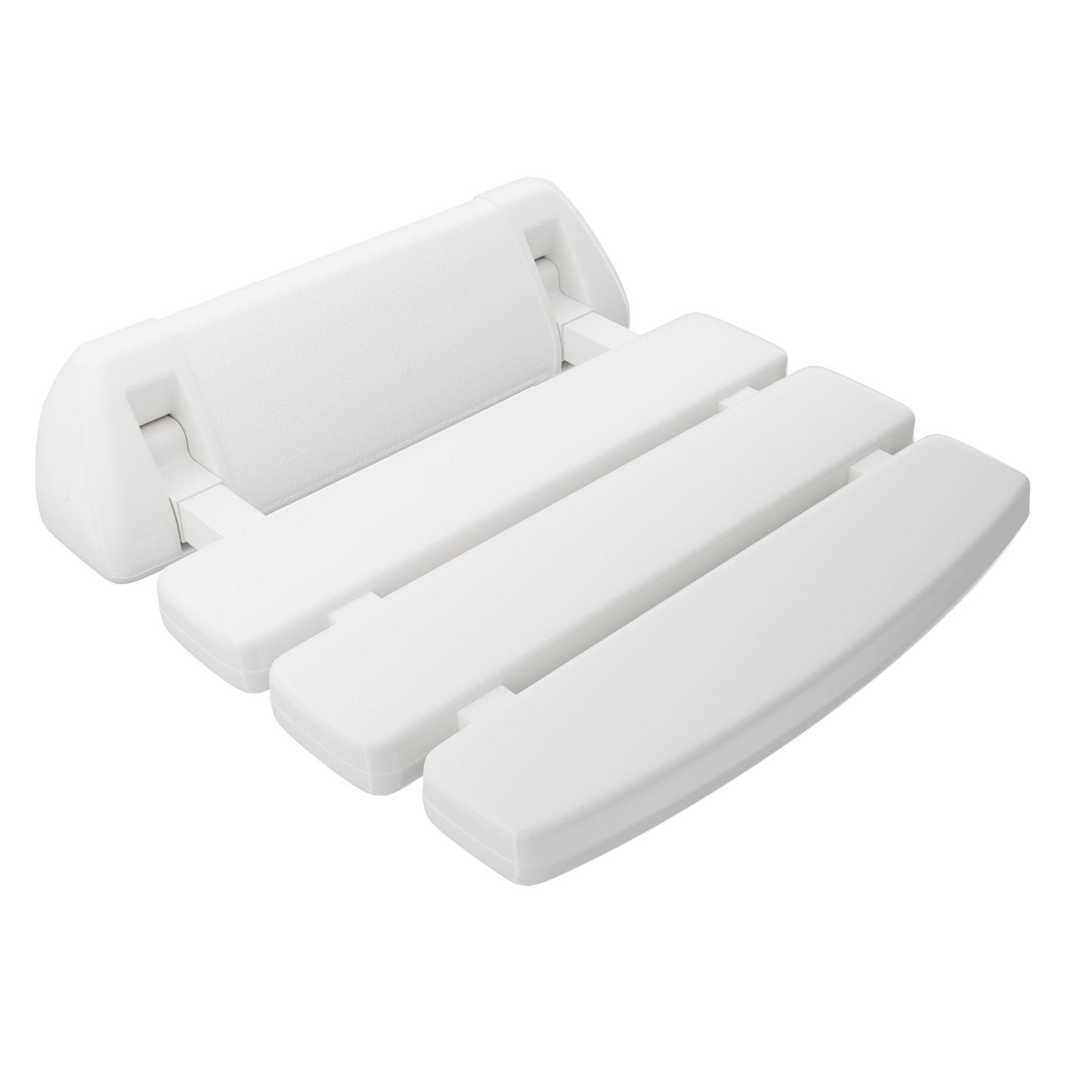SteamSpa Wall Mounted Folding Shower Seat in White SSP-SS-C