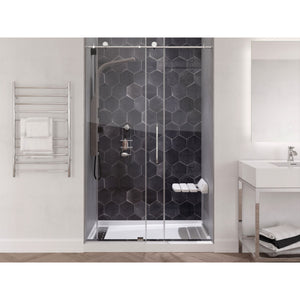 SteamSpa Wall Mounted Folding Shower Seat in White SSP-SS-C