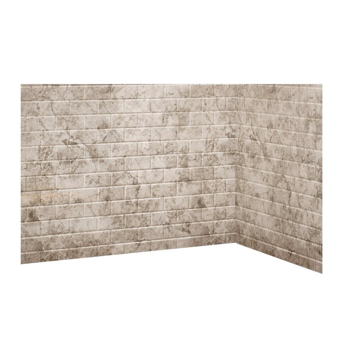 Avora Bath Subway RidgeStone Acrylic Alcove Shower System 60"W x 30"D 6030RTAV60361120TWWS