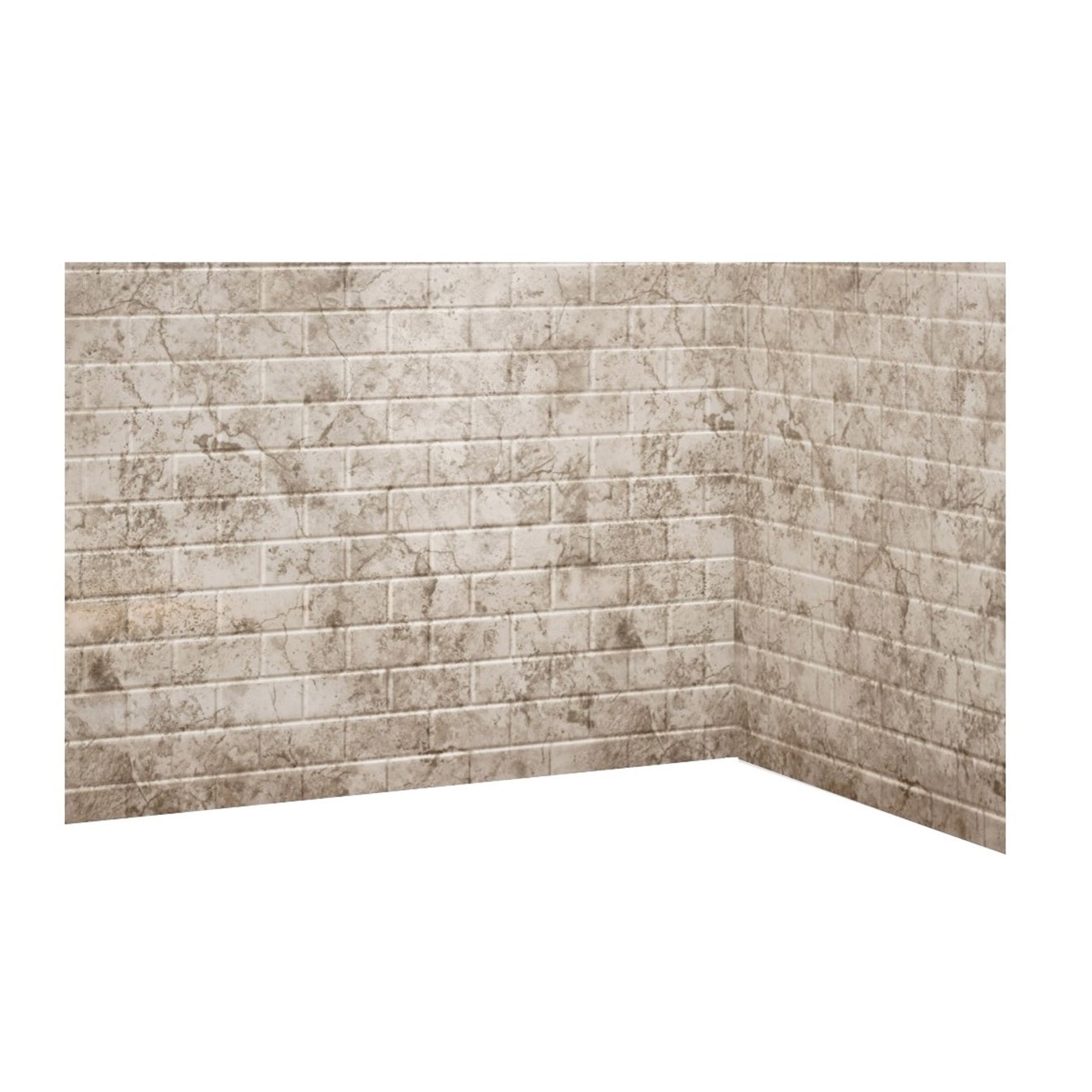 Avora Bath Subway RidgeStone Acrylic Alcove Shower System 60"W x 34"D 6034RTAV60361120TWWS