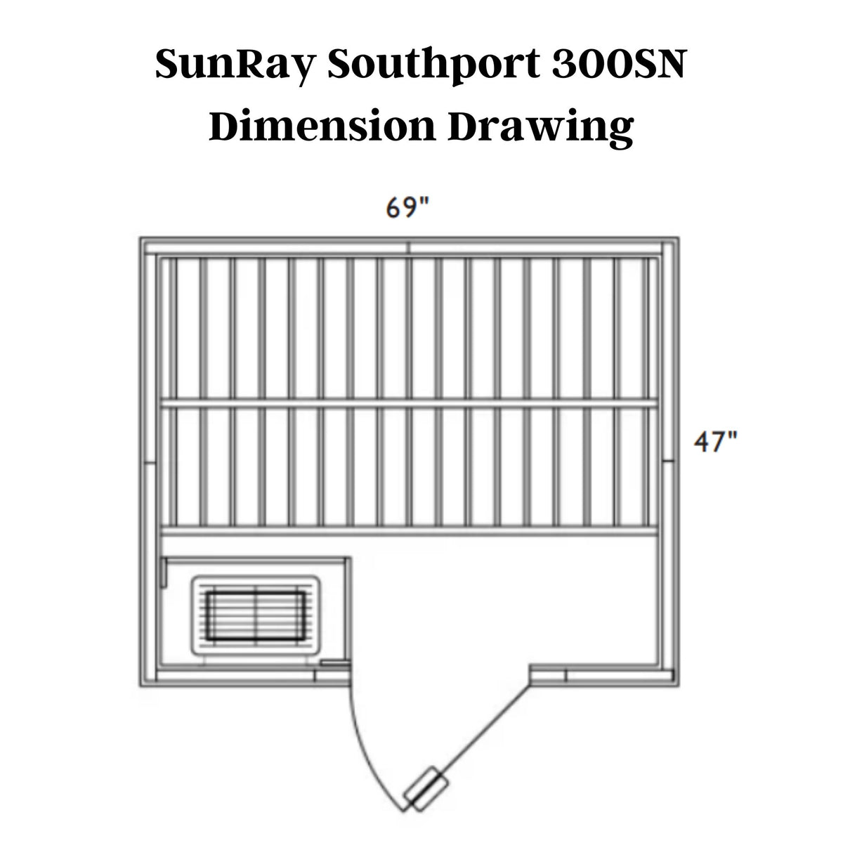 SunRay Southport 3 Person Traditional Sauna 300SN