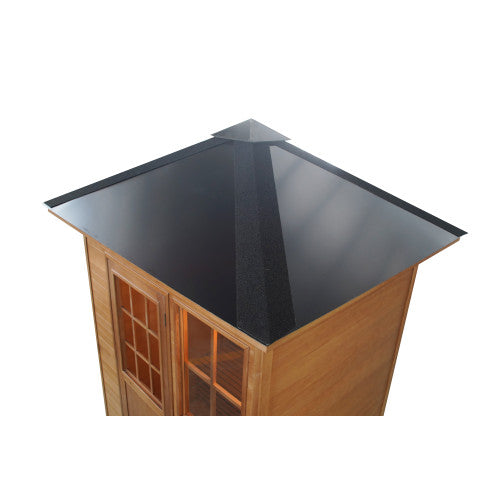 SunRay Freeport 3-Person Outdoor Traditional Wet/Dry Sauna with 4.5kW Harvia Heater HL300D1