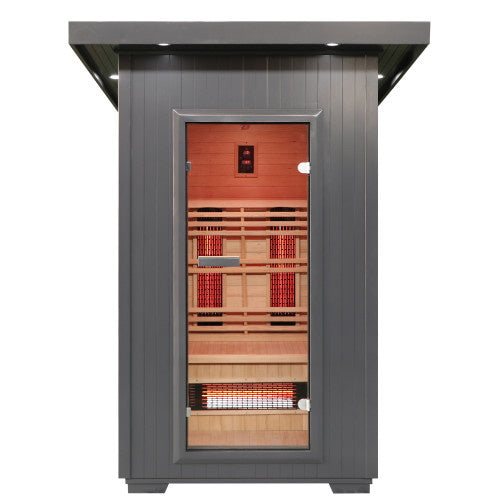 SunRay Logan 2-Person Outdoor Infrared Sauna 200D6