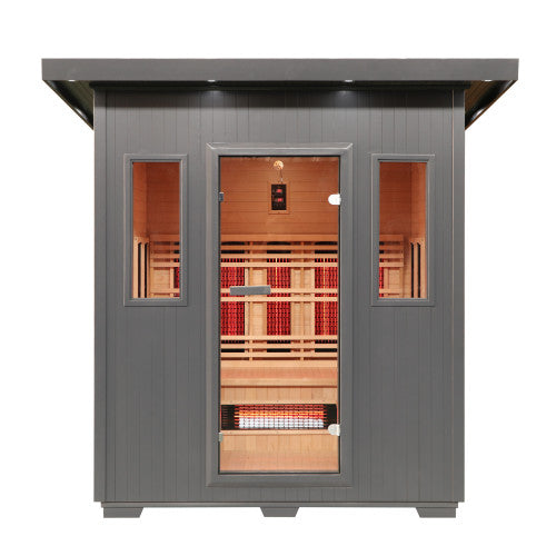 SunRay Pacific 4-Person Outdoor Infrared Sauna 400D6