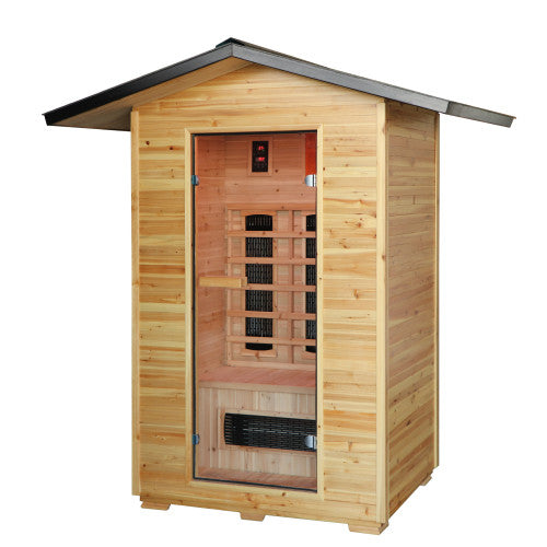 SunRay Sauna Burlington 2-Person Outdoor Infrared Sauna HL200D3