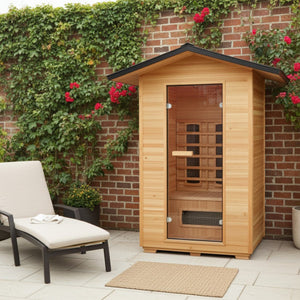 SunRay Sauna Burlington 2-Person Outdoor Infrared Sauna HL200D3