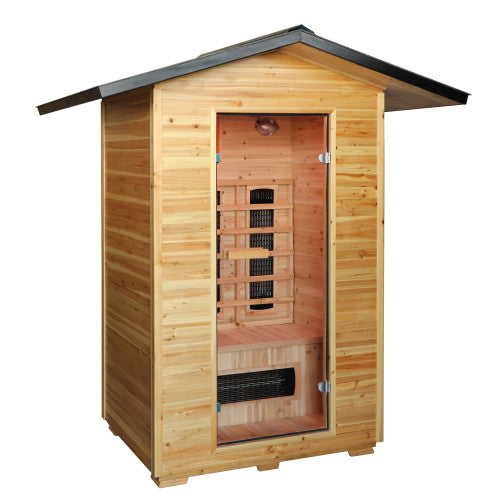 SunRay Sauna Burlington 2-Person Outdoor Infrared Sauna HL200D3