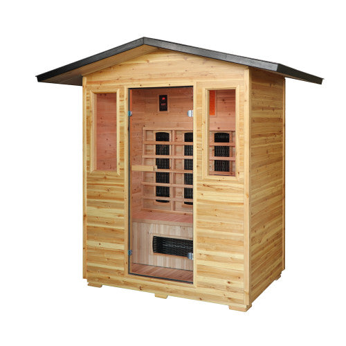 SunRay Sauna Cayenne 4-Person Outdoor Infrared Sauna HL400D3