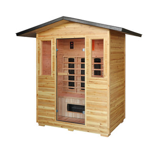 SunRay Sauna Cayenne 4-Person Outdoor Infrared Sauna HL400D3