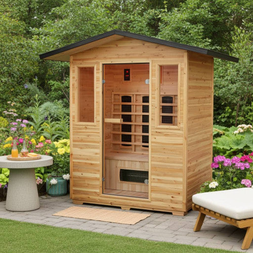 SunRay Sauna Grandby 3 Person Outdoor Infrared Sauna HL300D3