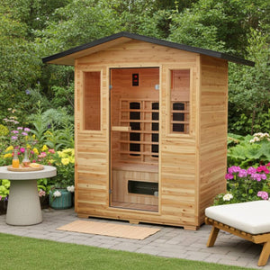 SunRay Sauna Grandby 3 Person Outdoor Infrared Sauna HL300D3