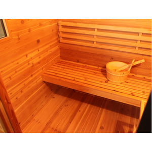 SunRay Seneca 3-Person Contemporary Outdoor Sauna With Harvia Heater 300D5