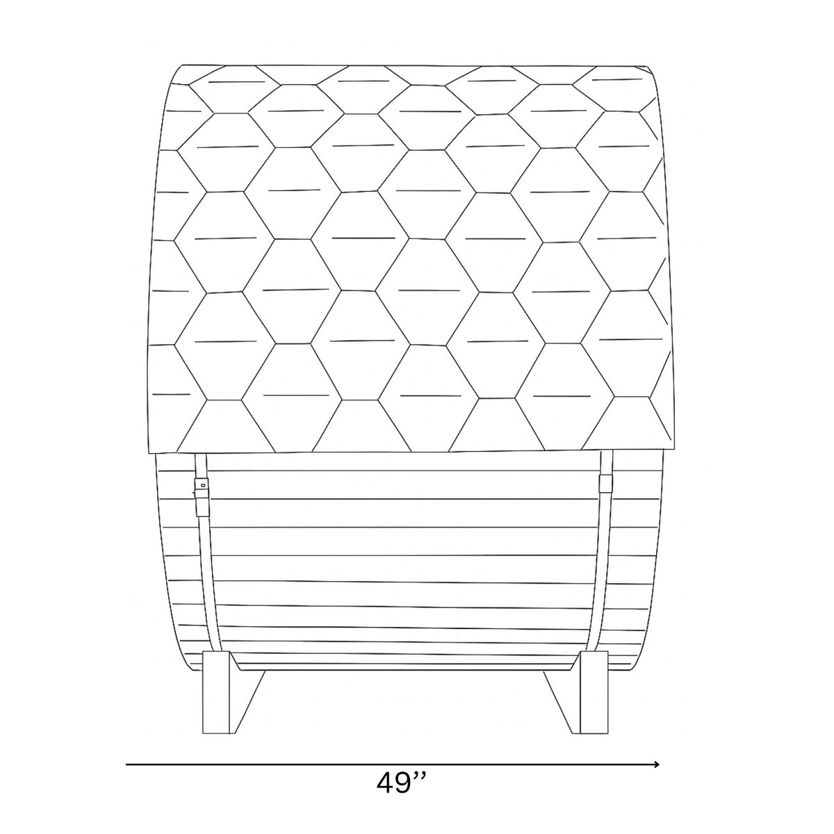 SunRay Solace 2-Person Traditional Barrel Sauna 200SH