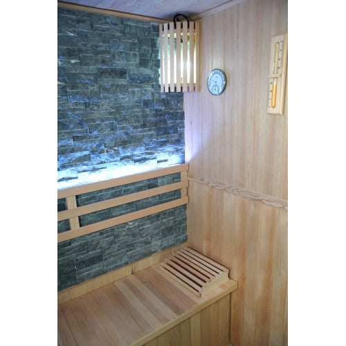 Sunray Westlake 3-Person Luxury Indoor Traditional Sauna with 6kW Harvia Heater 300LX