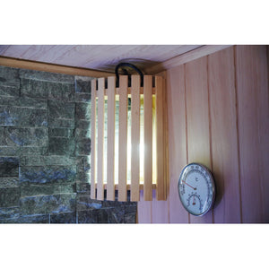 Sunray Westlake 3-Person Luxury Indoor Traditional Sauna with 6kW Harvia Heater 300LX