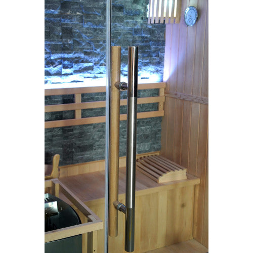 Sunray Westlake 3-Person Luxury Indoor Traditional Sauna with 6kW Harvia Heater 300LX
