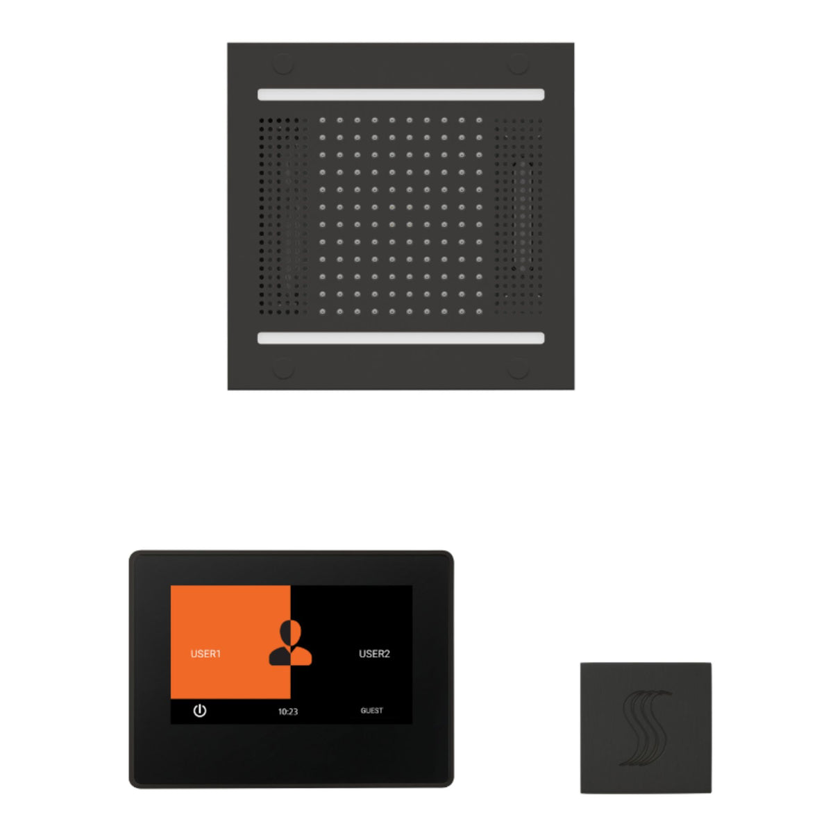 ThermaSol Wellness Hydrovive14 Steam Package with 7" ThermaTouch Square WH14STP7S