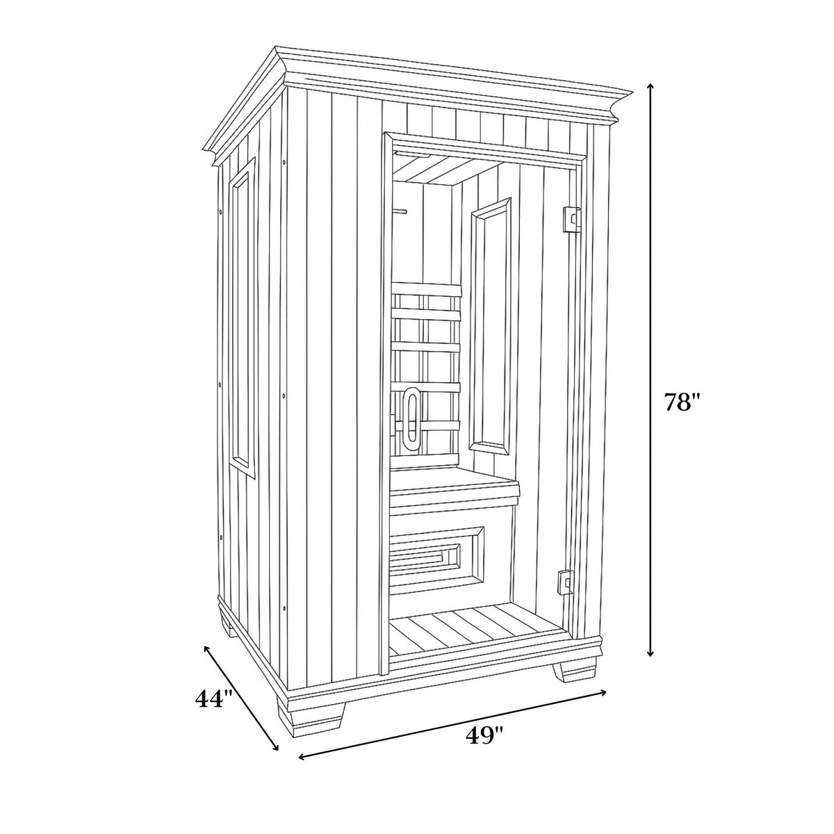 Therasauna One Person Far-Infrared Sauna TS4945