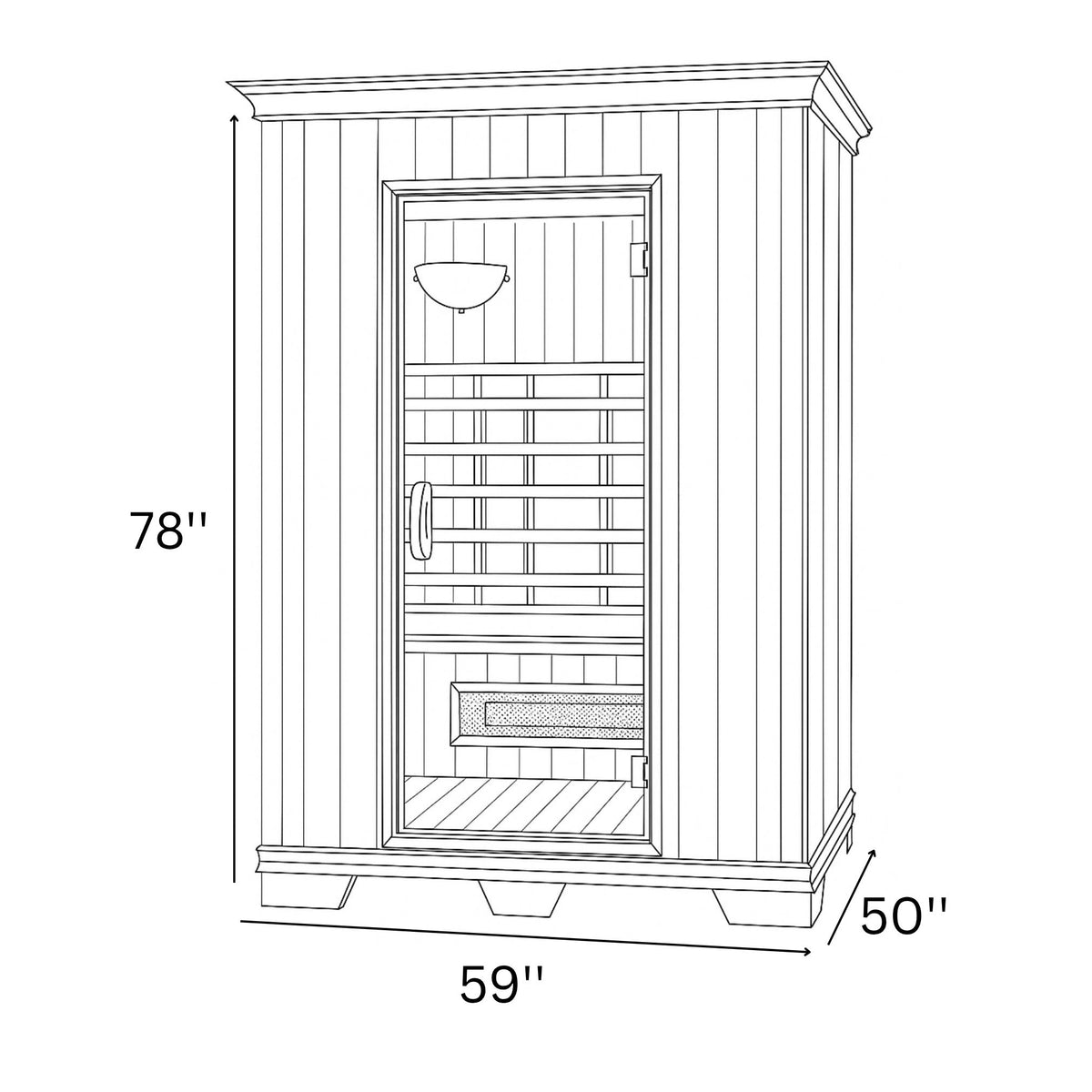 Therasauna Two Person Far-Infrared Sauna TS5951