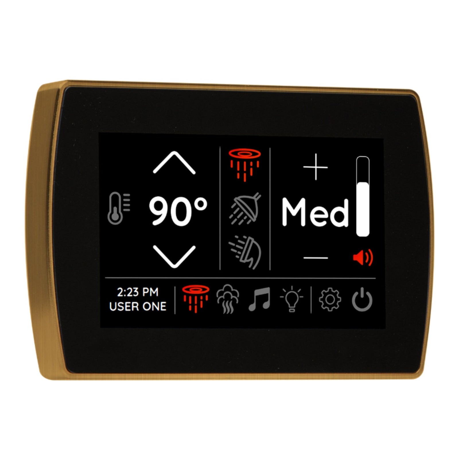 Thermasol STCM Contemporary Flushmount 5" Touchscreen Steam Shower Control