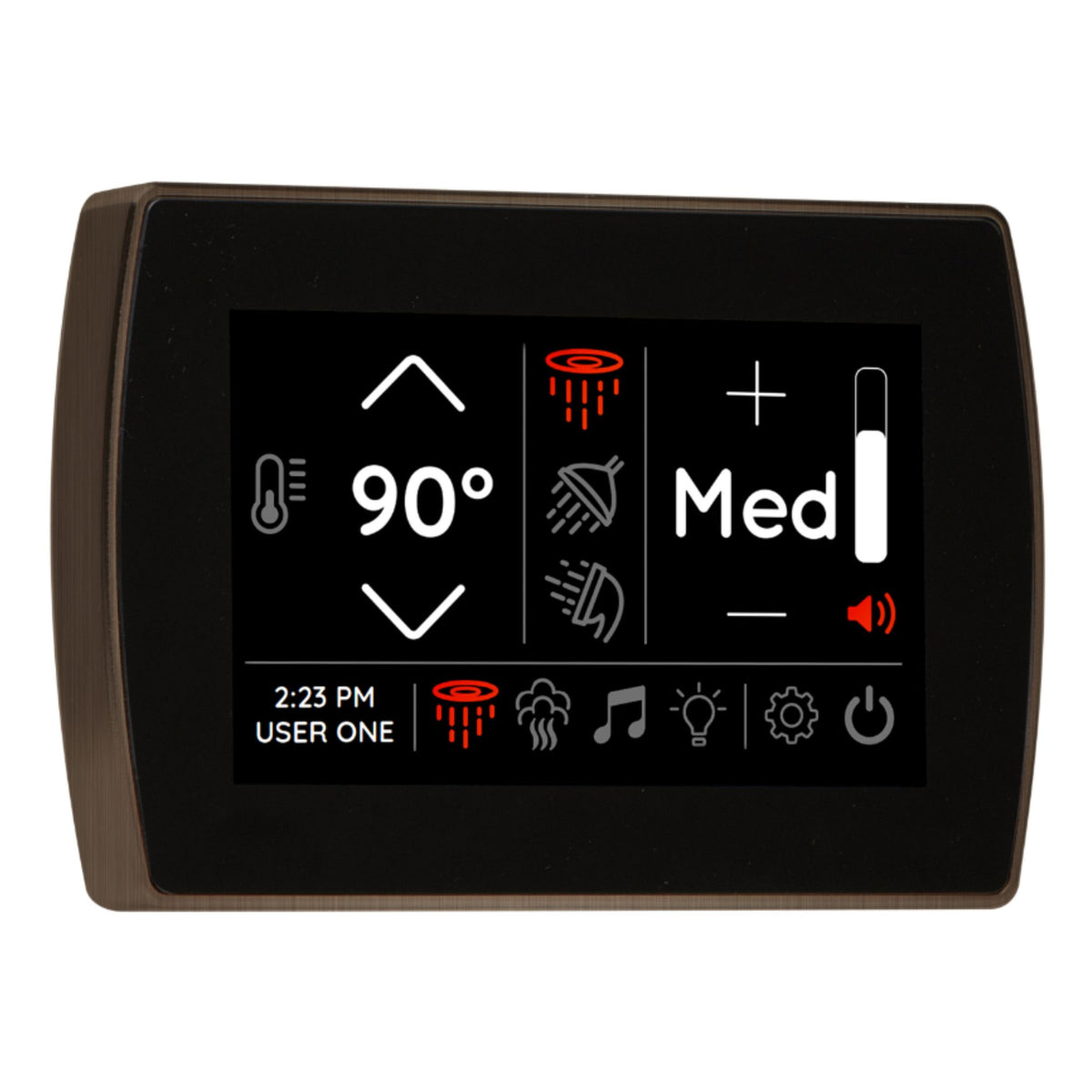 Thermasol STCM Contemporary Flushmount 5" Touchscreen Steam Shower Control