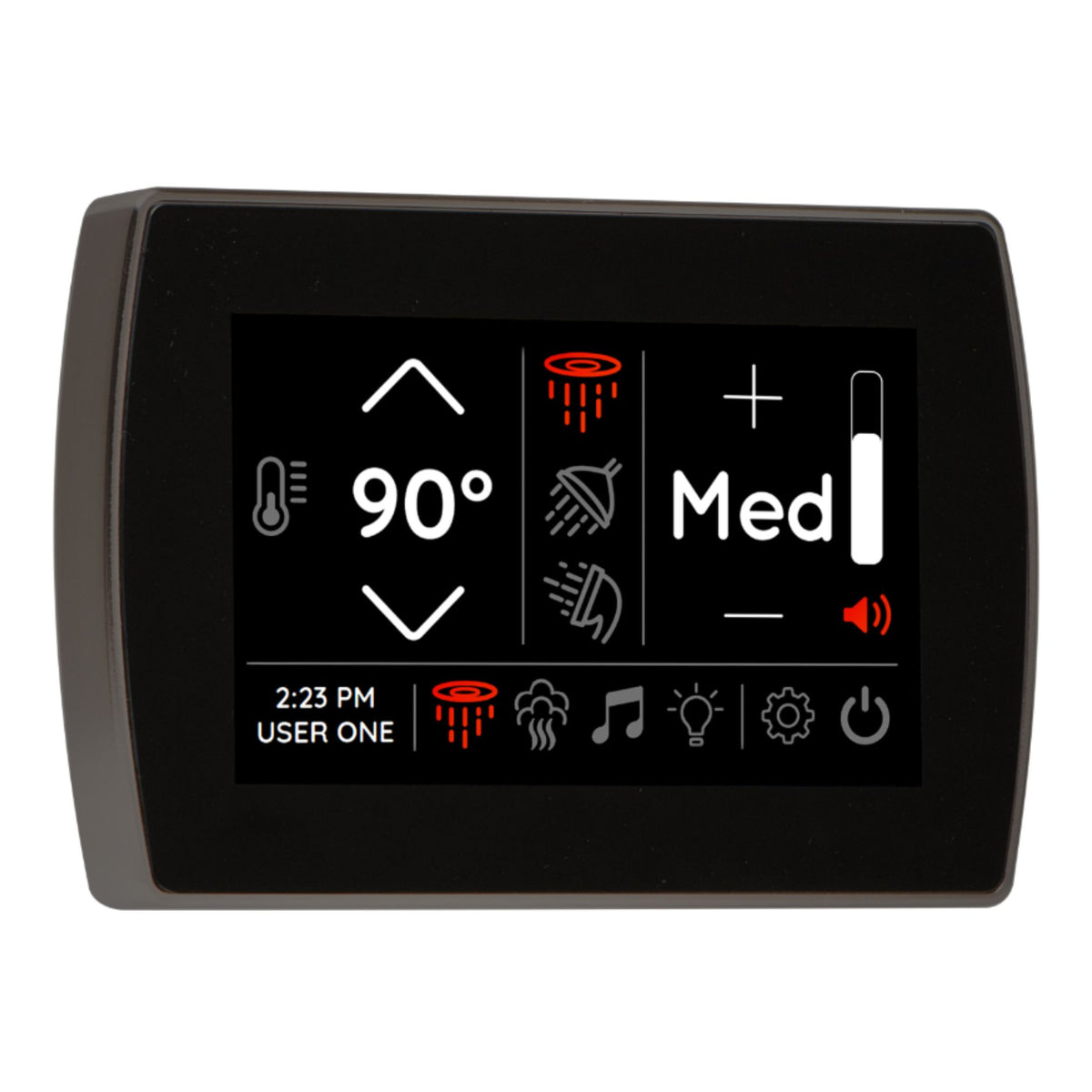 Thermasol STCM Contemporary Flushmount 5" Touchscreen Steam Shower Control