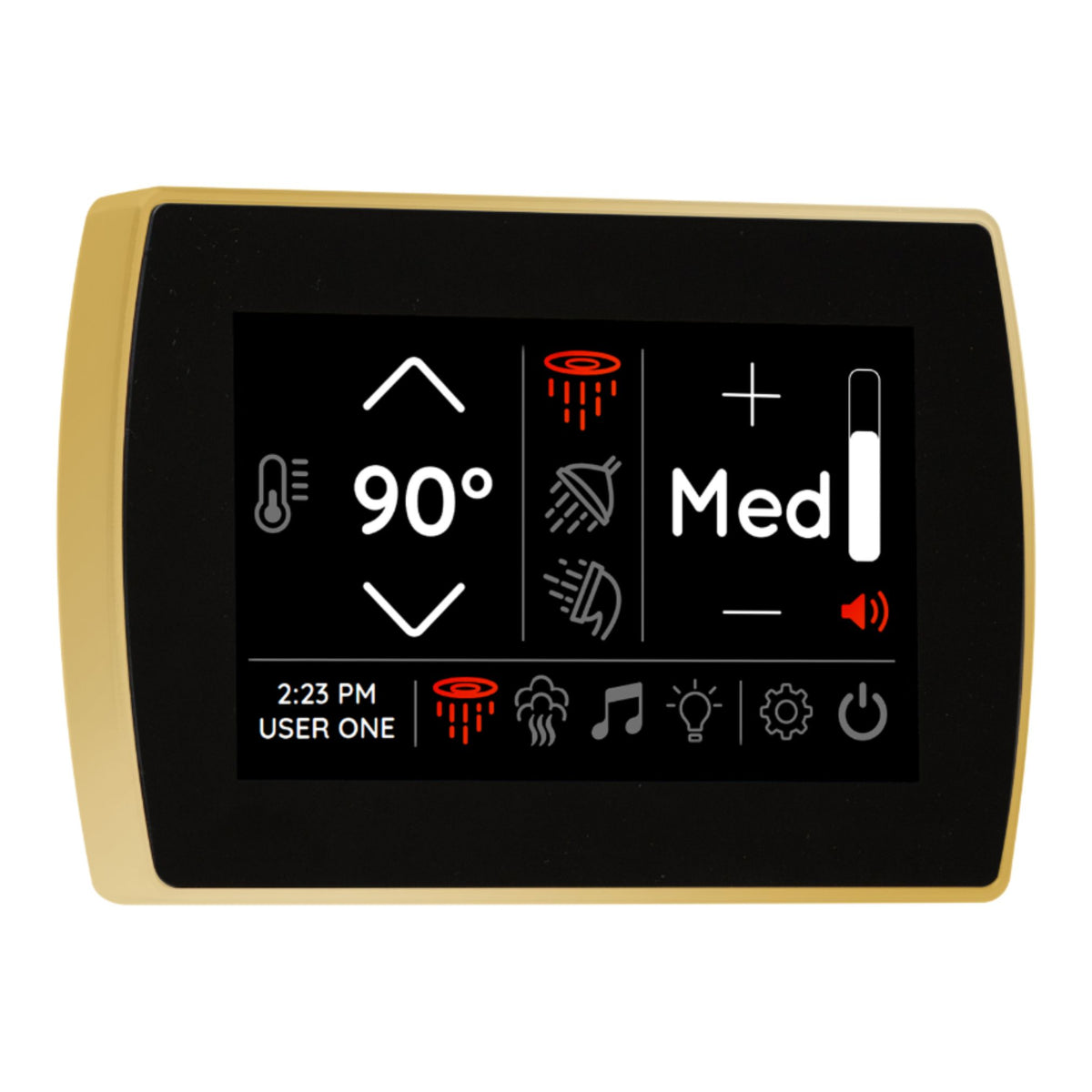 Thermasol STCM Contemporary Flushmount 5" Touchscreen Steam Shower Control